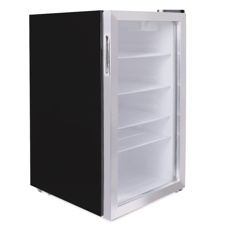 1.6 Cu.Ft ADT Beverage Cooler and Fridge With Glass Reversible Door Beverage Refrigerator 