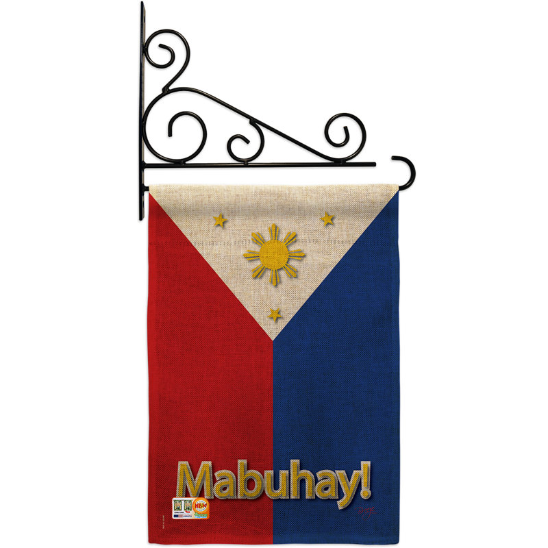 Breeze Decor Philippines 2 Sided Burlap 19 X 13 In Garden Flag Wayfair