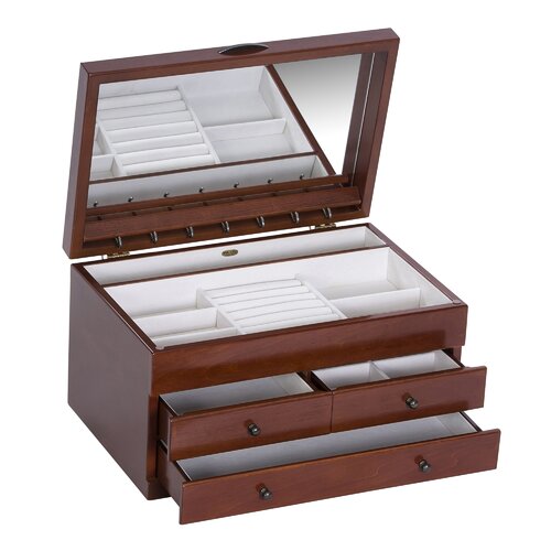 Charlton Home® Wooden Jewelry Box & Reviews | Wayfair