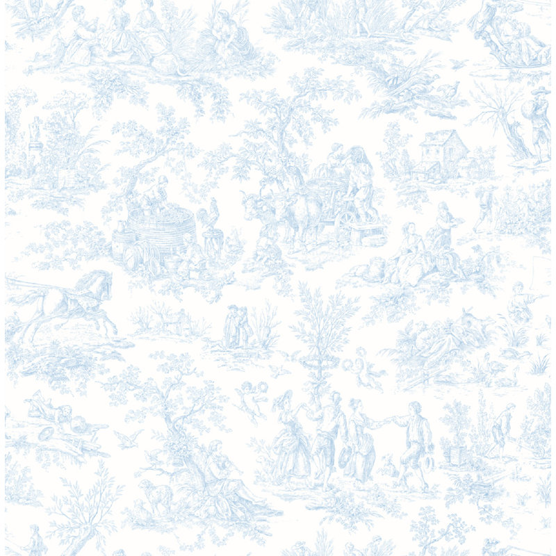 Ophelia Co Jovanny Antique Toile 33 L X 20 5 W Wallpaper Roll Wayfair Mike d's wallpapers meets marquee's bathrooms the cut. jovanny antique toile 33 l x 20 5 w wallpaper roll