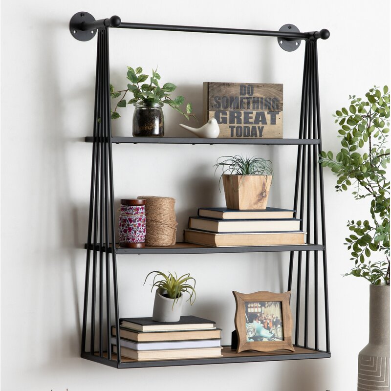 Steelside™ Mariah 3 Piece Metal Accent Shelf & Reviews | Wayfair