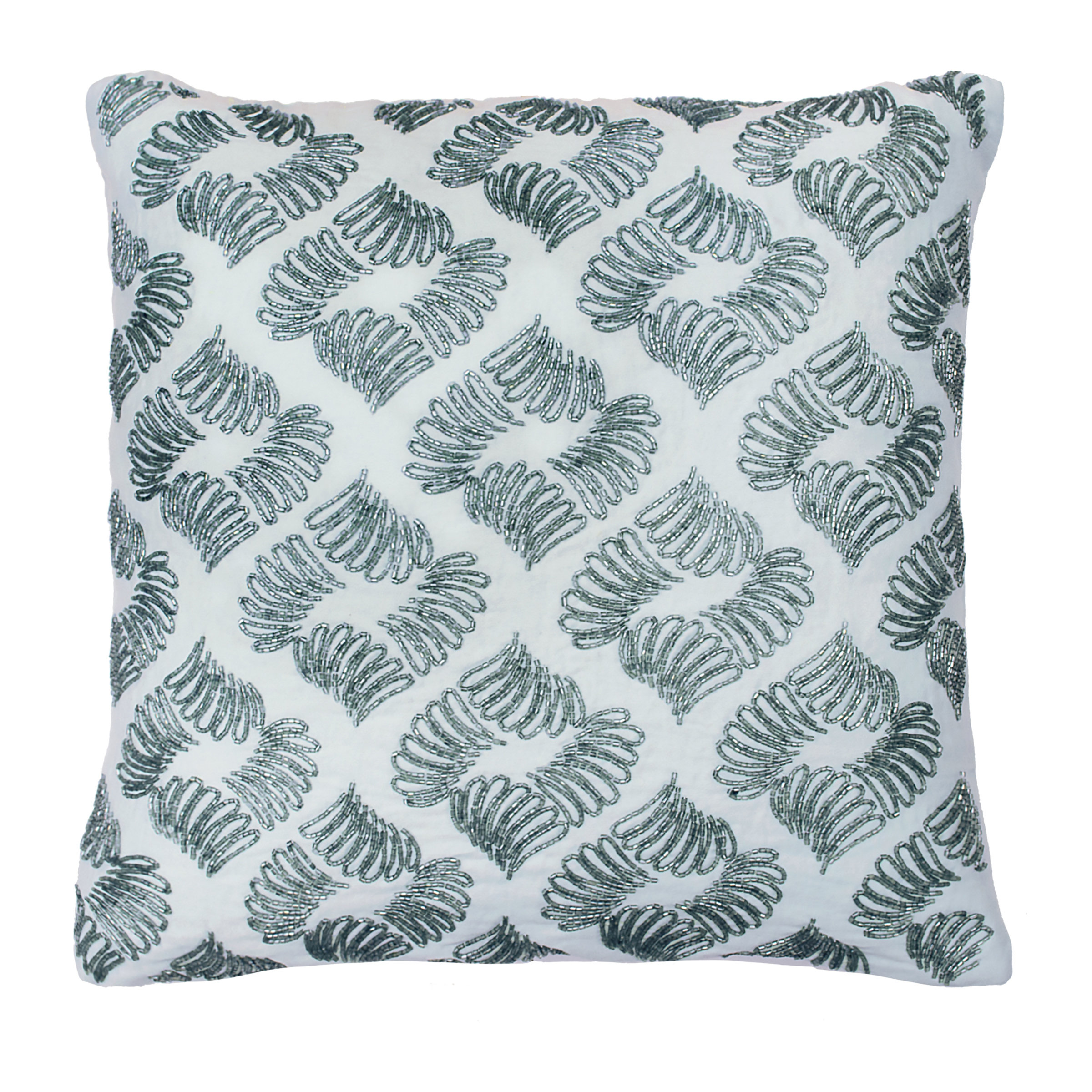 Beautyrest Arlee Beaded 100 Cotton Throw Pillow Wayfair