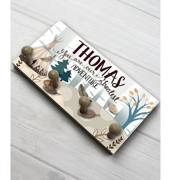 Toad And Lily Adventure Personalized Wall Mounted Coat Rack Wayfair