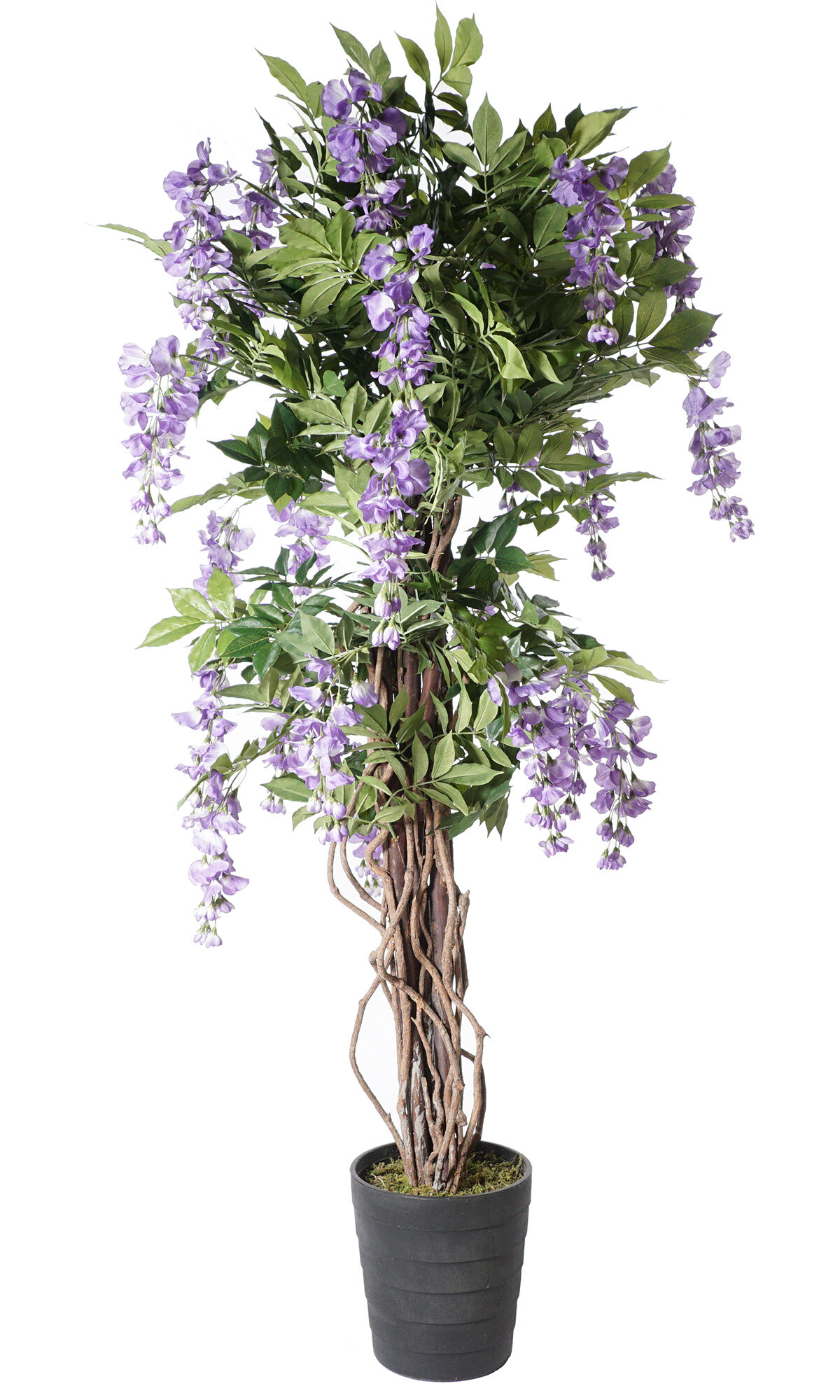 Ophelia Co 51 Artificial Multi Vine Trunk Wisteria Flowering Tree In Pot Reviews Wayfair