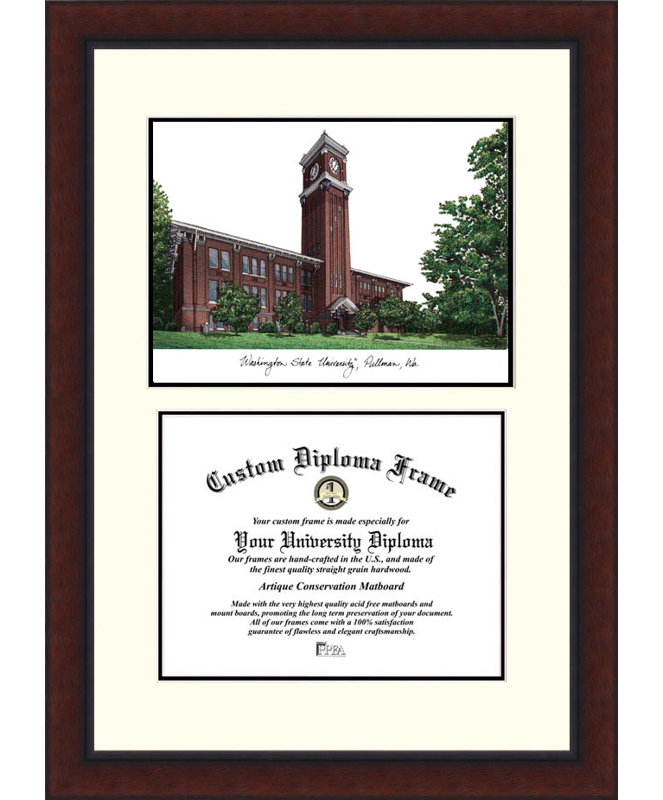 Campus Images Ncaa Washington State Cougars Legacy Scholar Diploma Frame Wayfair