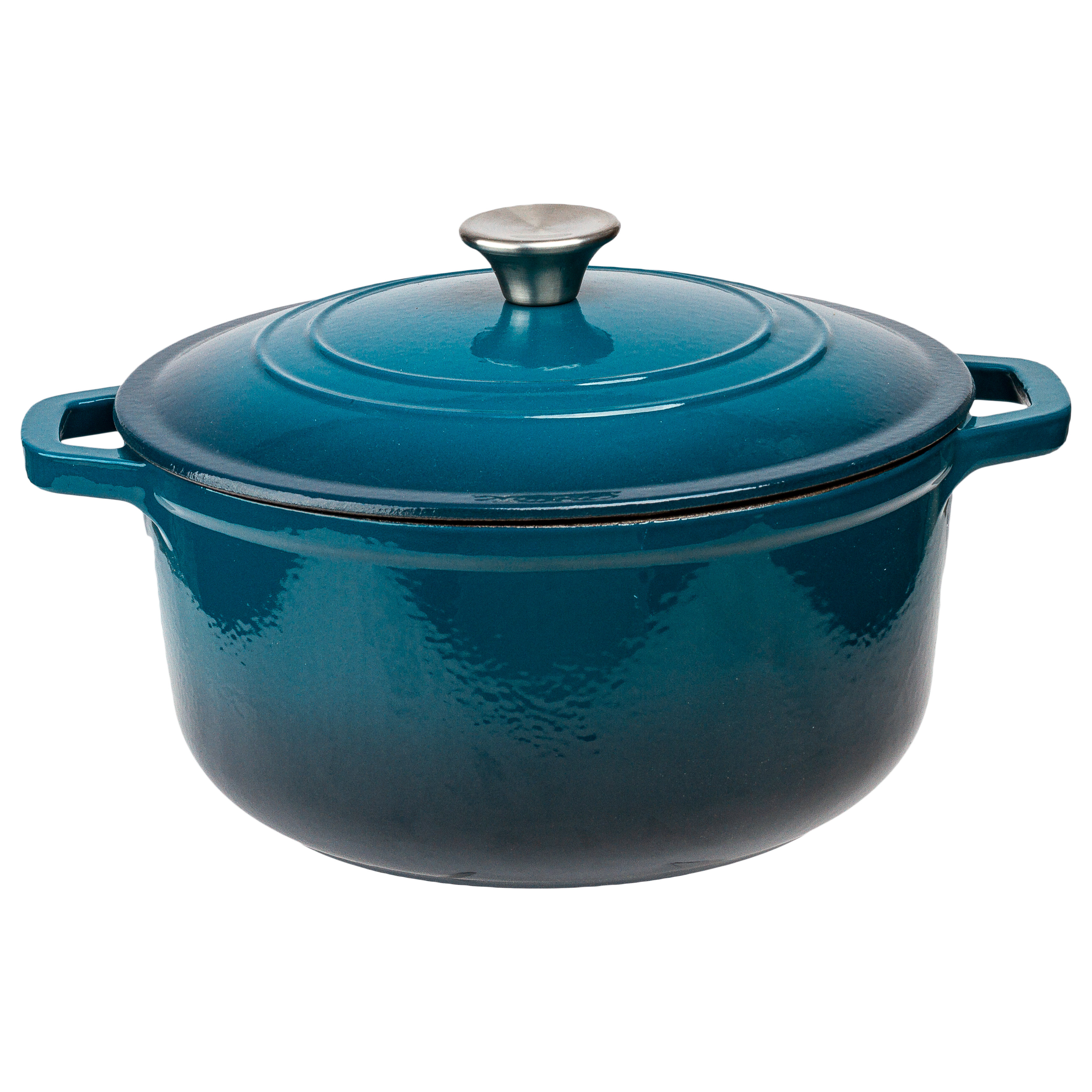 cast iron dutch oven on stove top