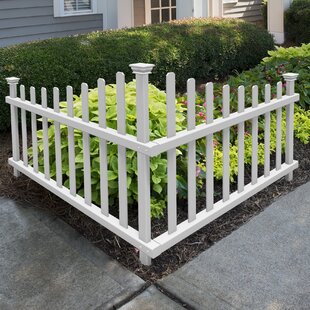 Clickit Picket Free Standing Fence System 42"H x 96"W White PVC w/ Rolling Case 