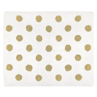 Gold Metallic Area Rug Wayfair Amelia Cotton Metallic Gold White Area Rug
