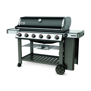 Genesis II E-610 6-Burner Propane Gas Grill with Side Shelves
