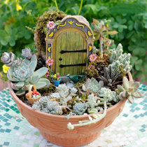 Miniature Dollhouse FAIRY GARDEN Accessories ~ MICRO Mini ½" Scale 2 Gray Urns 
