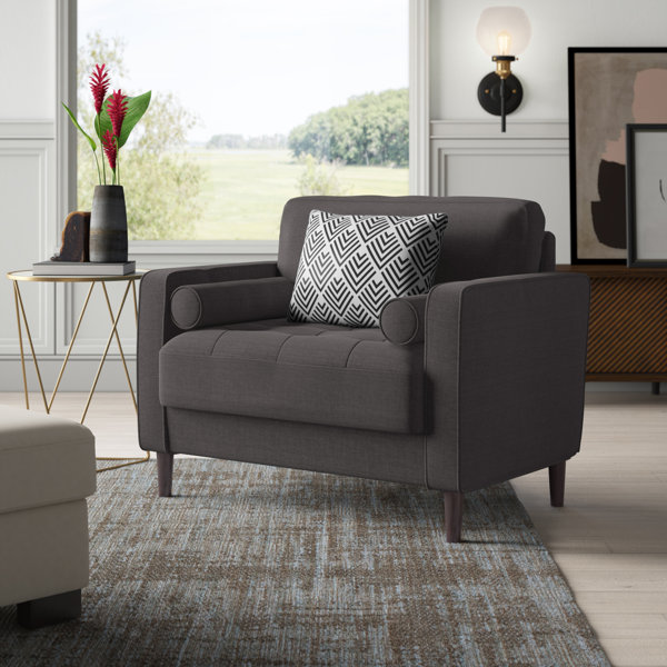 grey living room accent chair