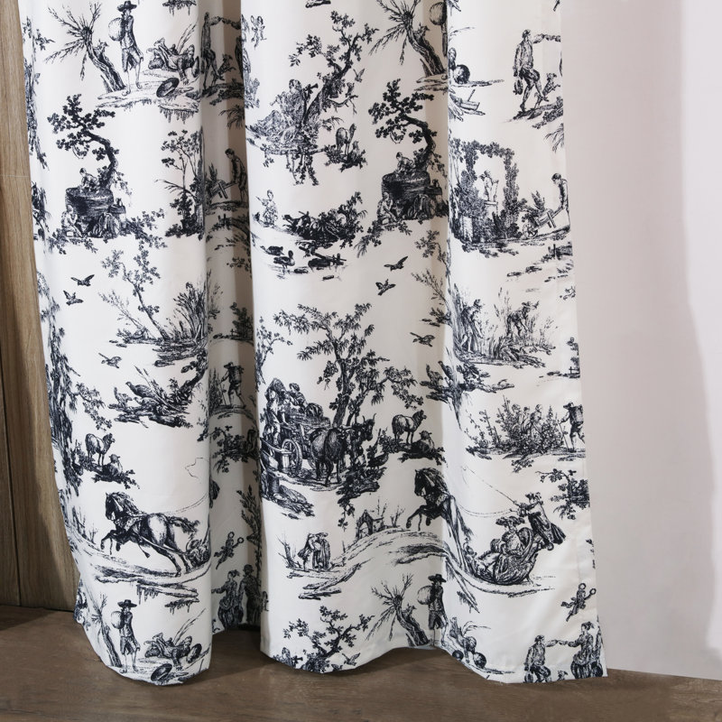 Ophelia Co Brenden Toile Semi Sheer Rod Pocket Curtain Panels