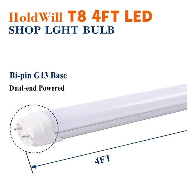 JLLED 6 Pack T8 Led Emergency Tube Light, 4 Foot 20W White Daylight ...