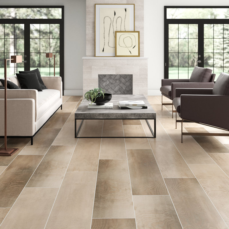 Emser Tile Porch 12 X 47 Porcelain Wood Look Tile Wayfair