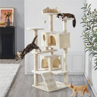 Tucker Murphy Pet Kitt 51 H Kitt Cat Tree Reviews Wayfair Ca