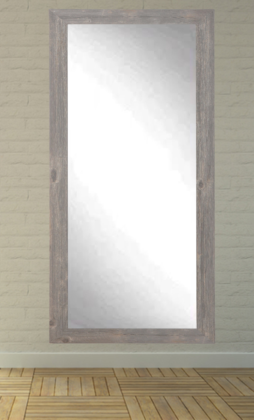 Iona Rustic Wild West Barnwood Full Length Wall Mirror Iona Rustic Wild West Barnwood Full Length Wall Mirror