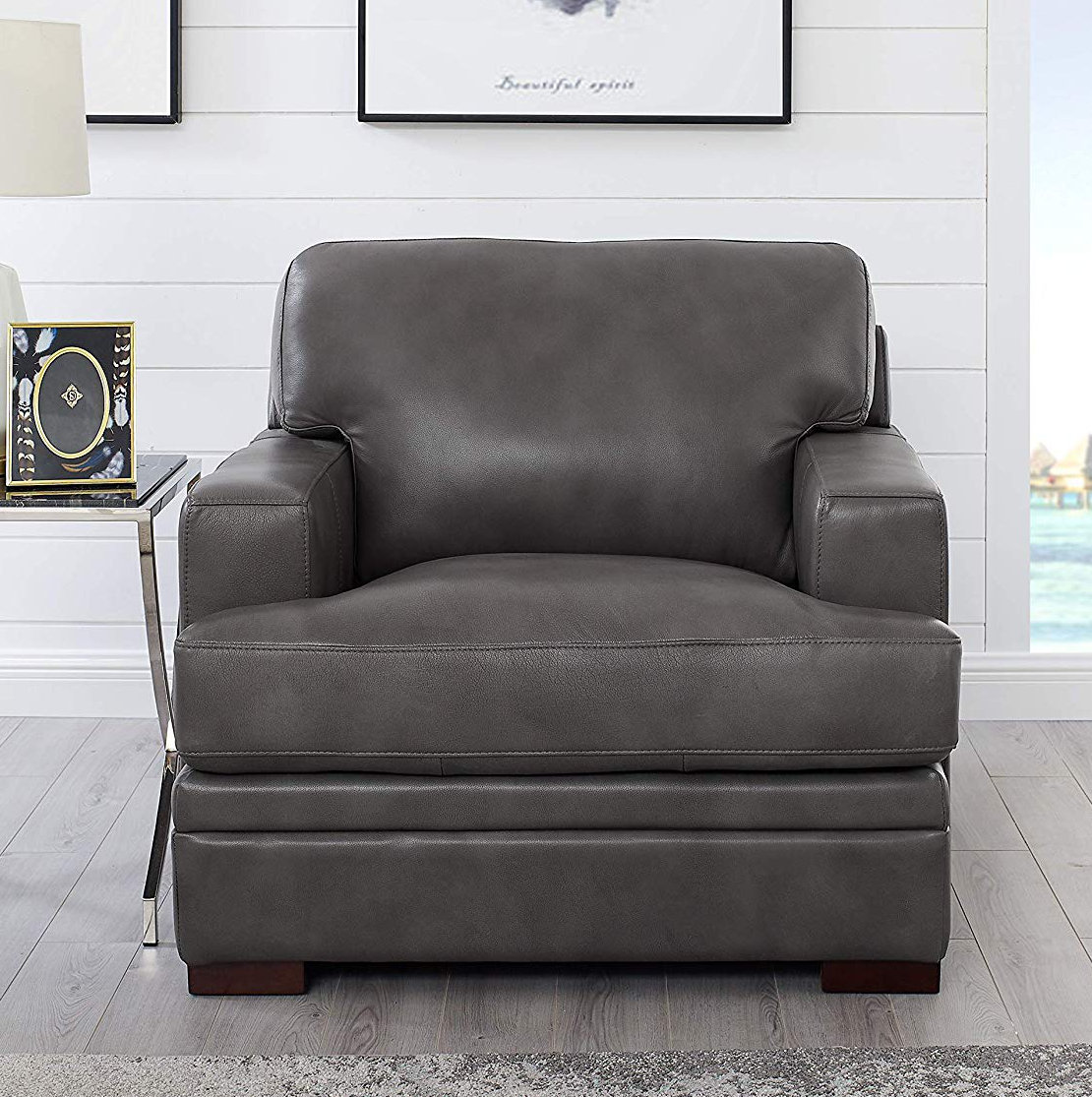 17 Stories Werner 100 Leather Armchair Wayfair