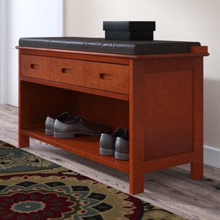 Go to store & view more images Alcott Hill Adriana Wood Storage Bench