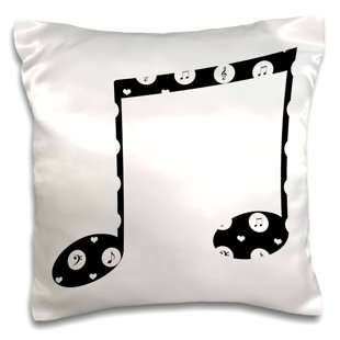 Music Themed Nursery Wayfair Musical Note Music Theme Art Pillow Cover
