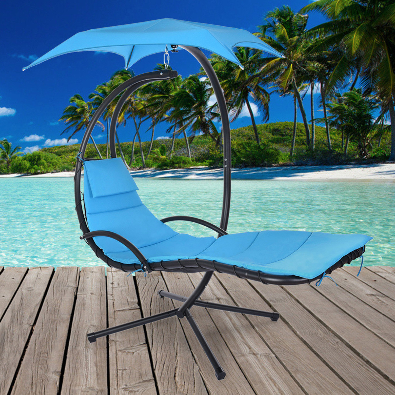 hanging curved chaise