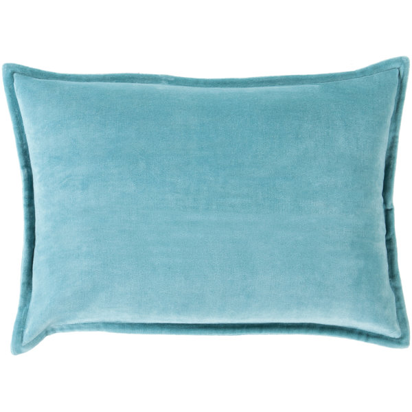 aqua velvet pillow cover Blue velvet pillow cover with fringe trim luxury velvet design on both sides lumbar  pillow cover