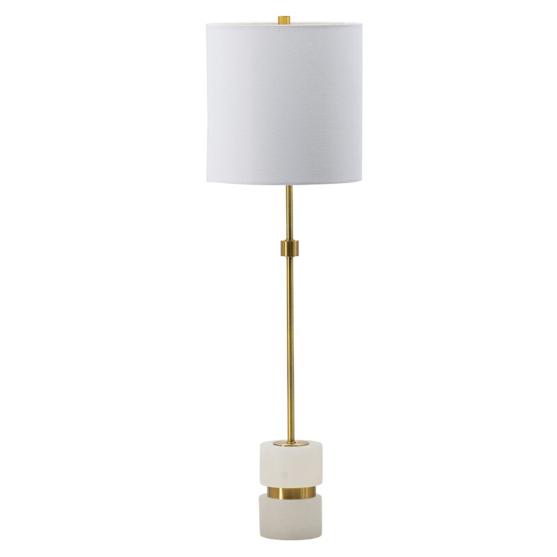 large gold table lamp