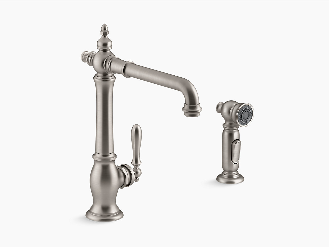 Kohler Artifacts® Single Handle Kitchen Sink Faucet with Accessories