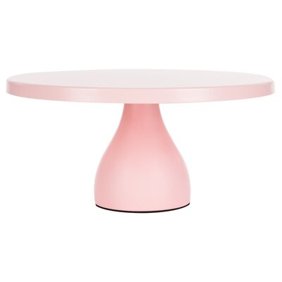 12" Round Modern Cake Stand Pink by Amalfi Decor