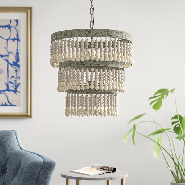 Wooden Beaded Chandelier Joss Main