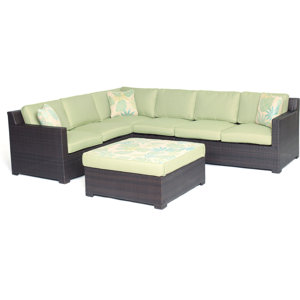 Abraham 5 Piece Lounge Seating Group with Cushions