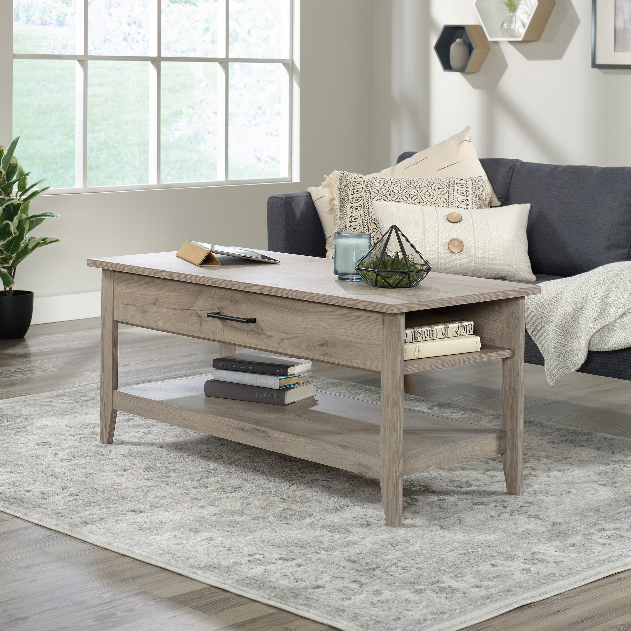 better homes and gardens lift top coffee table