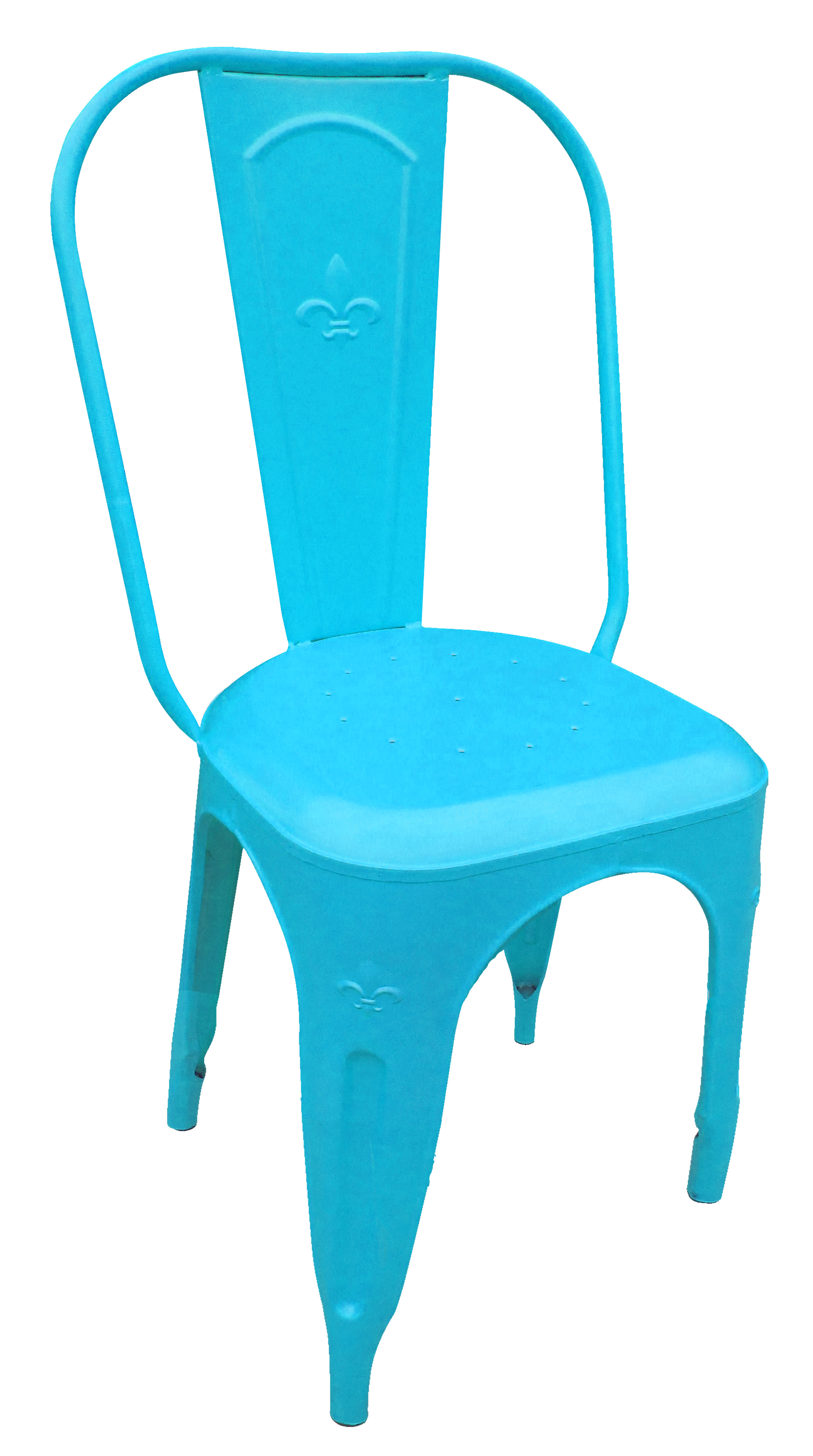 Laude Run Michelle Fleur De Lis Stacking Patio Dining Chair Laude Run Michelle Fleur De Lis