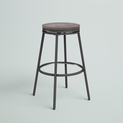 Kanagy Backless Metal Swivel Stool