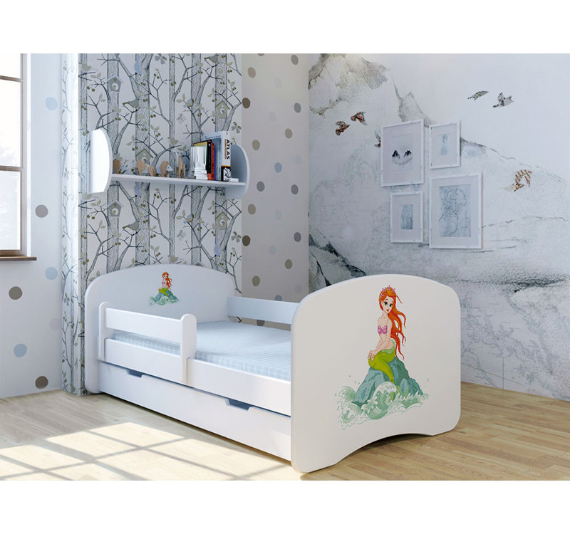 Zipcode Design Mermaid Cabin Bed With Mattress And Drawer