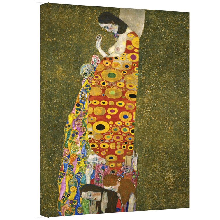 ArtWall Virgins by Gustav Klimt Gallery Wrapped Canvas Art 14 by 18-Inch 