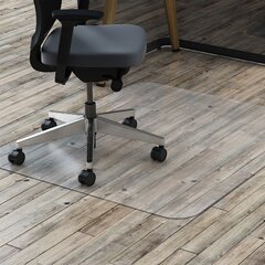 Desk Chair Mat for Wooden Floor with Non-Slip & High Temperature Resistance Rectangular Chair Mat Hard Floor Chair Floor Mat for Under Office Chair Home,White,1.5*900*1200MM High Impact Strength 