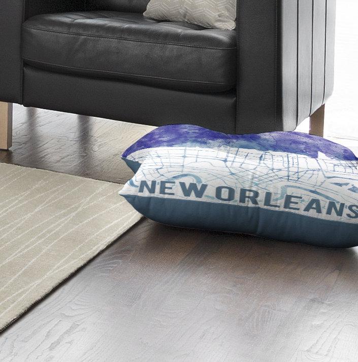 Kavka New Orleans Sunset Front Floor Pillow Wayfair
