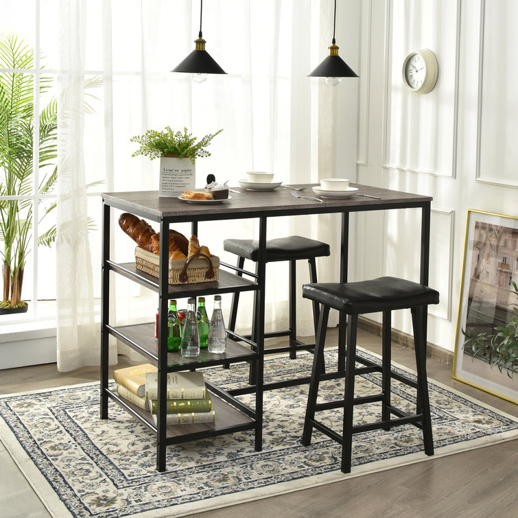 Baftije 2 - Person Counter Height Dining Set