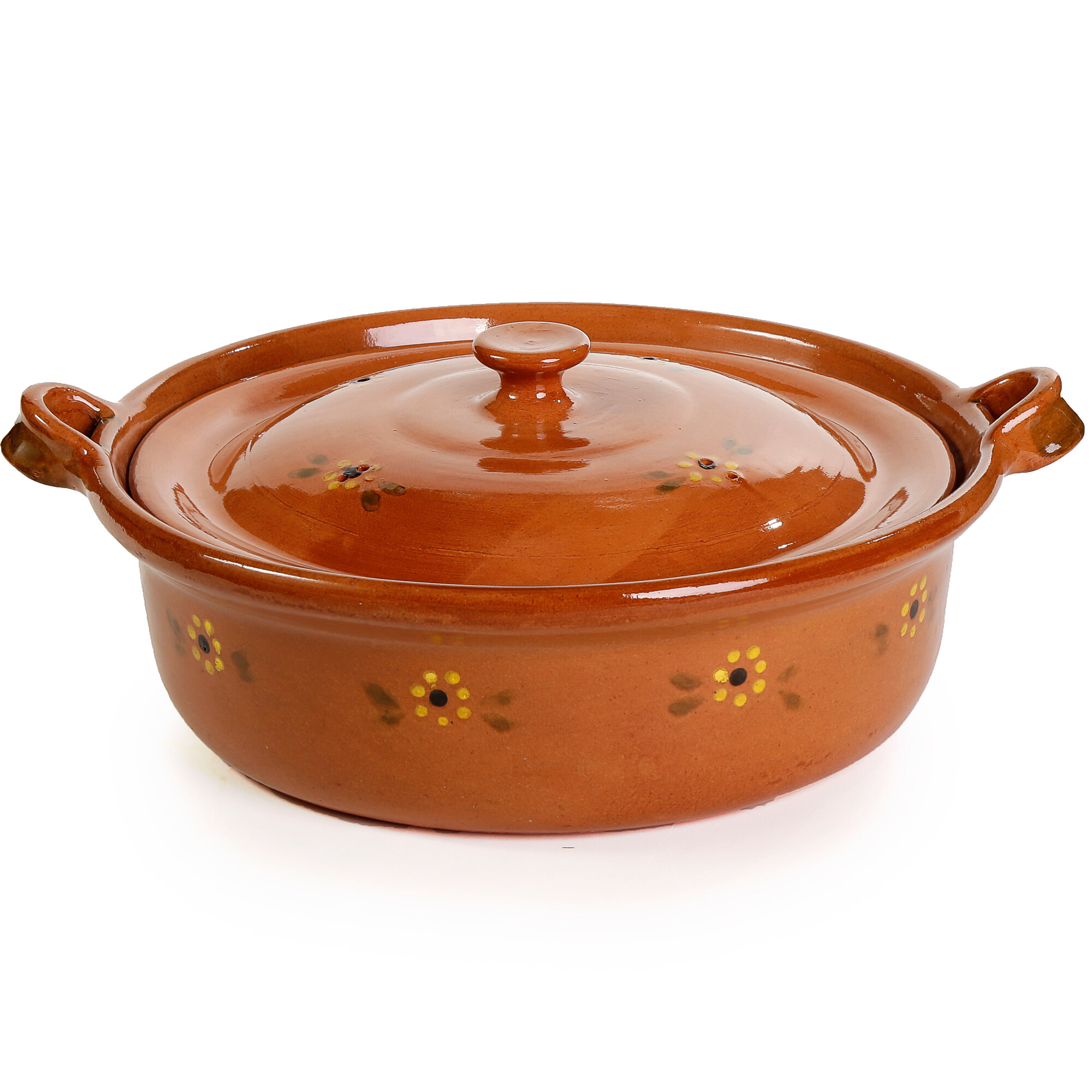 Ancient Cookware 20 qt. Terracotta Round Braiser with Lid   Wayfair