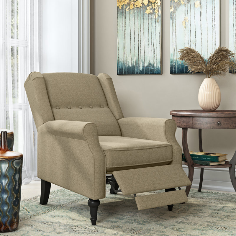 Red Barrel Studio Bay Isle Home Wingback Pushback Upholstered 20