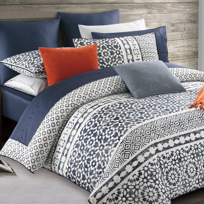 Pizarro Cotton Reversible Duvet Cover Set Pizarro Cotton Reversible Duvet Cover Set