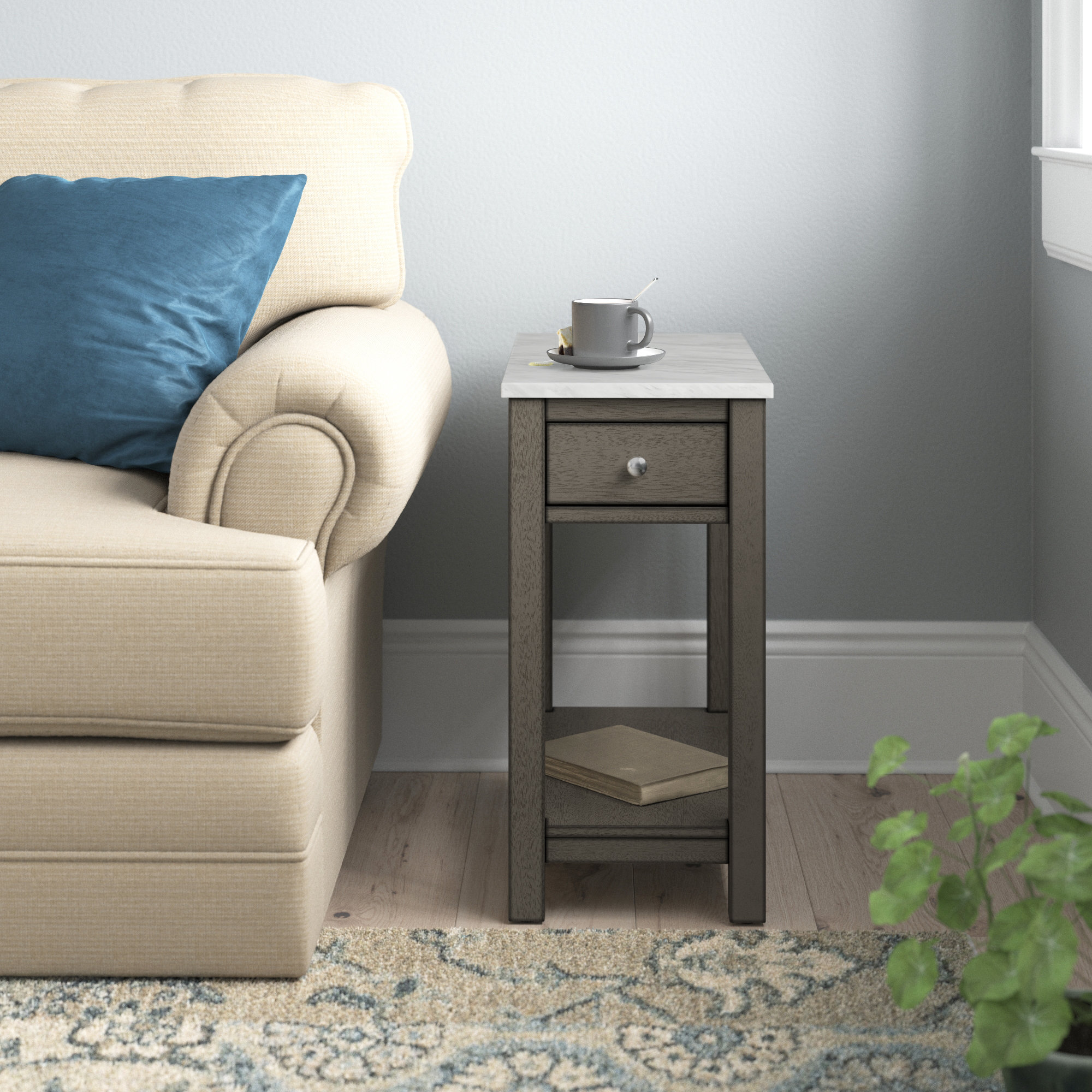 Lark Manor Cacho 24'' Tall End Table with Storage & Reviews Wayfair