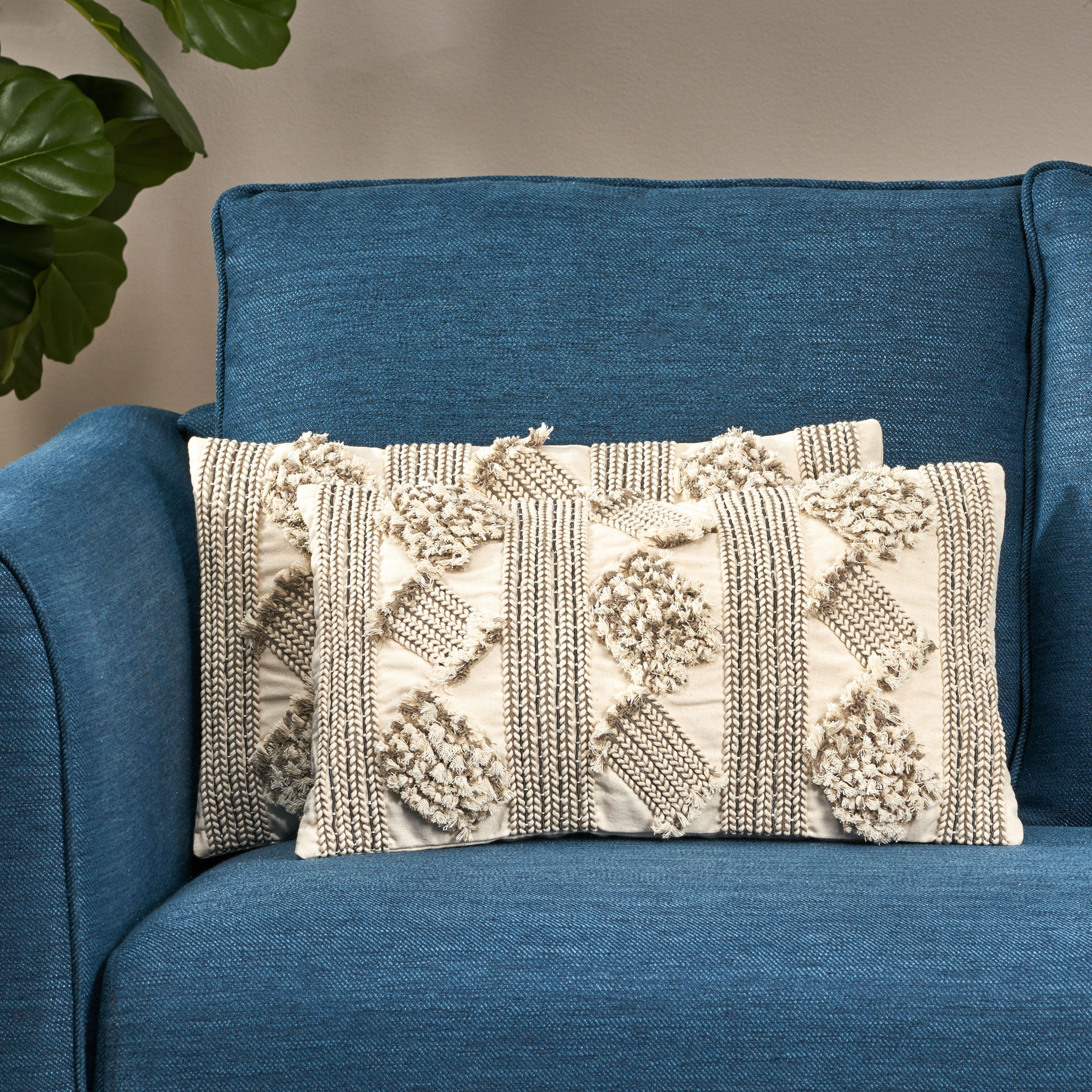 Dakota Fields Michelle Cotton Throw Pillow Cover Wayfair