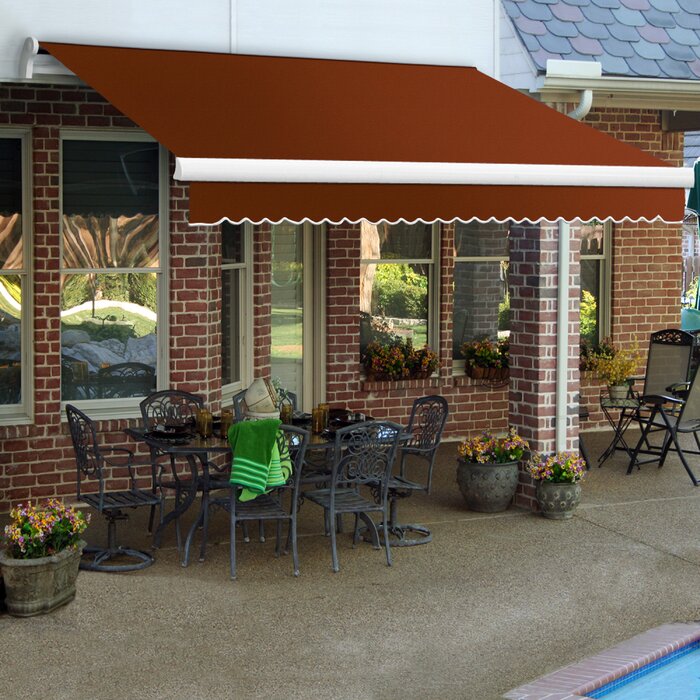 Awntech Maui Retractable Patio Awning Reviews Wayfair Ca