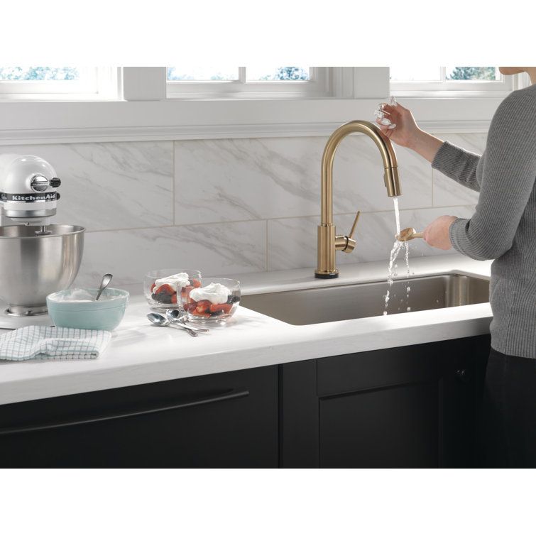 Delta Trinsic Pull Down Touch Single Handle Kitchen Faucet ...