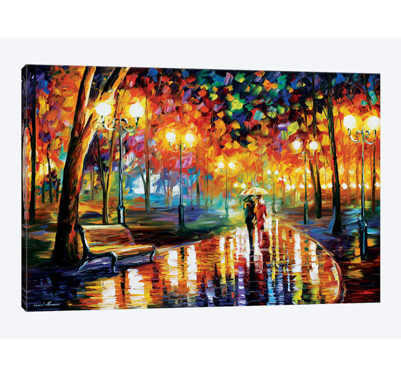 East Urban Home Rain S Rustle I By Leonid Afremov Graphic Art Print On Wrapped Canvas Reviews Wayfair Co Uk Lion original painting of leonid afremov printed on cotton canvas. wayfair