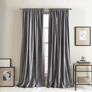 Green Velvet Curtains Wayfair Co Uk