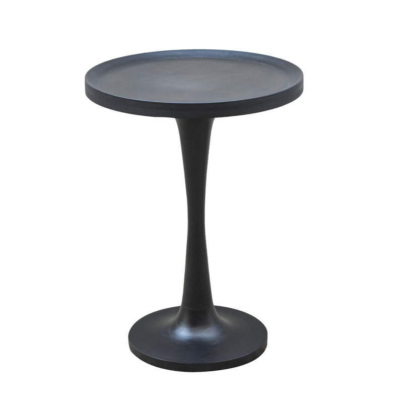 Gracie Oaks Timmons Solid Wood Pedestal Tray Top End Table Wayfair