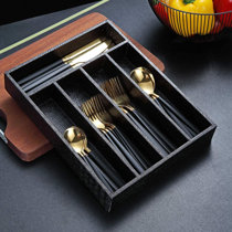 Wood Silverware Tray | Wayfair