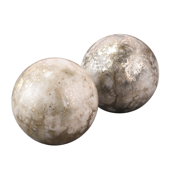 Decorative Gold Orbs Wayfair